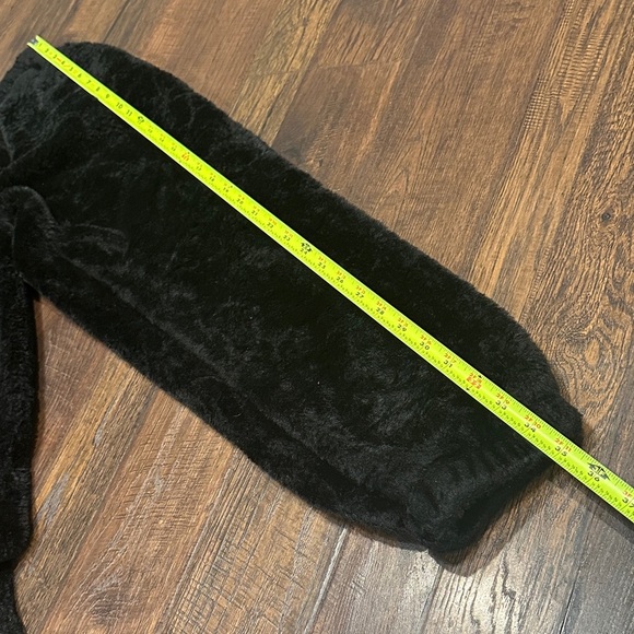 Harper & Ivy Cozy Black Fuzzy Pants - Picture 5 of 10